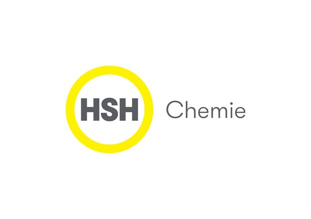 HSH Chemie logo with "HSH" in bold gray letters inside a yellow circle and "Chemie" in gray to the right.