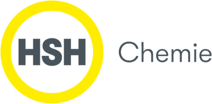 HSH Chemie company logo featuring a bold yellow circle around 'HSH' in dark gray, representing chemical distribution.