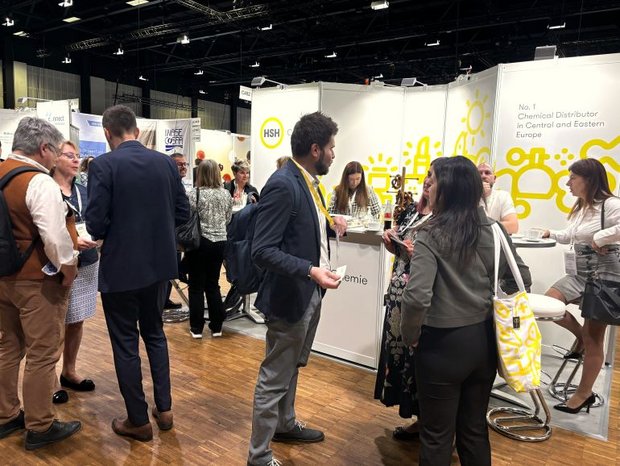 Networking at HSH Chemie's SEPAWA 2024 booth, fostering connections and discussing industry insights.